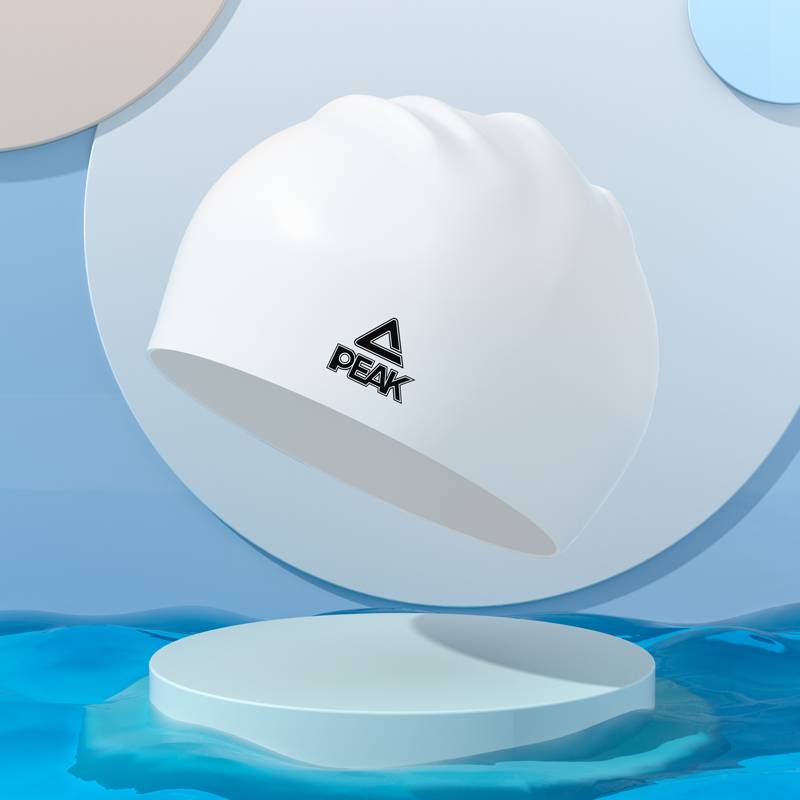 White [Increase Silicone Waterproof Swimming Hat]